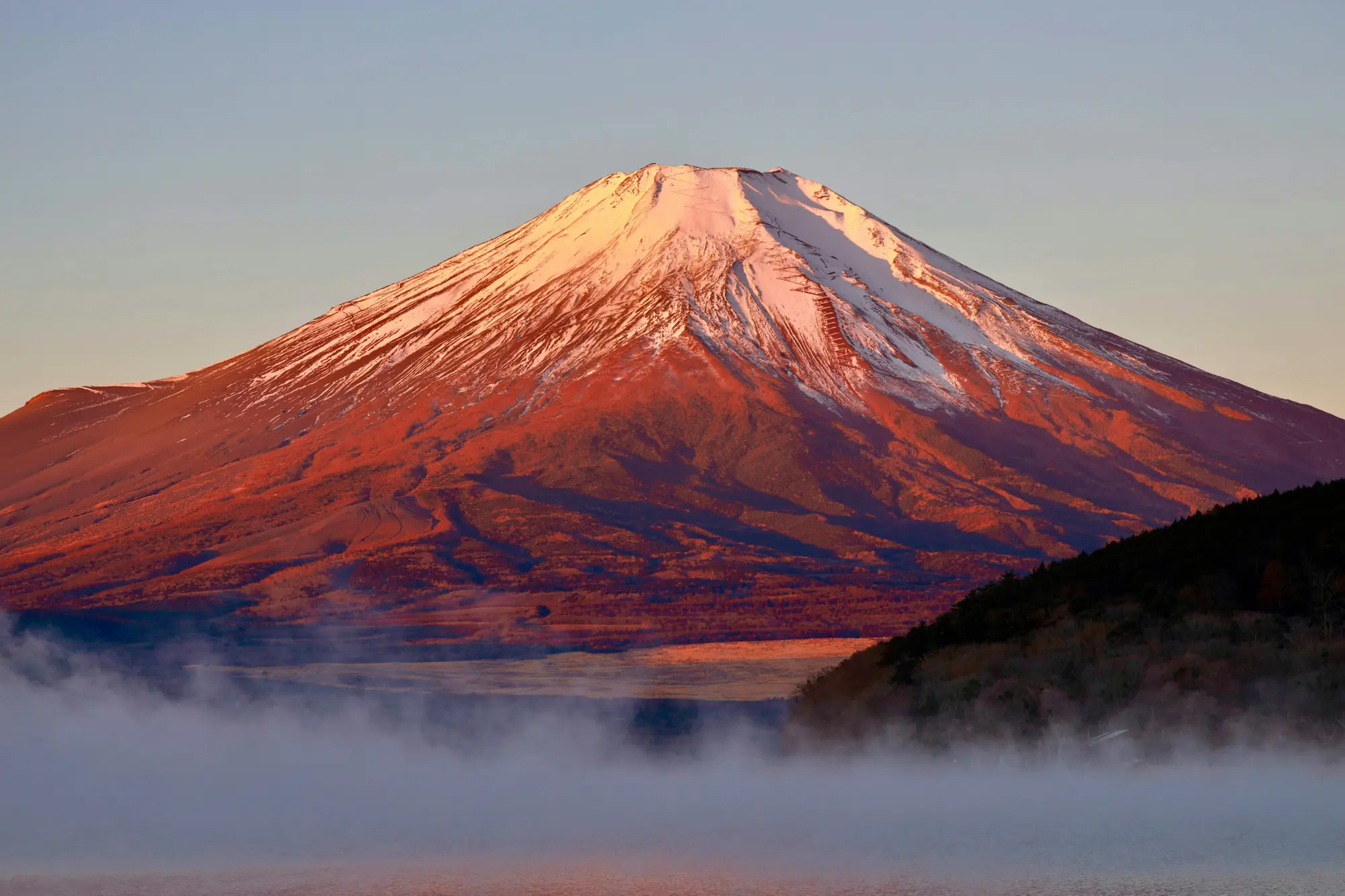 Mount Fuji viewed from Lake Kawaguchiko, one of the best places to visit in Japan