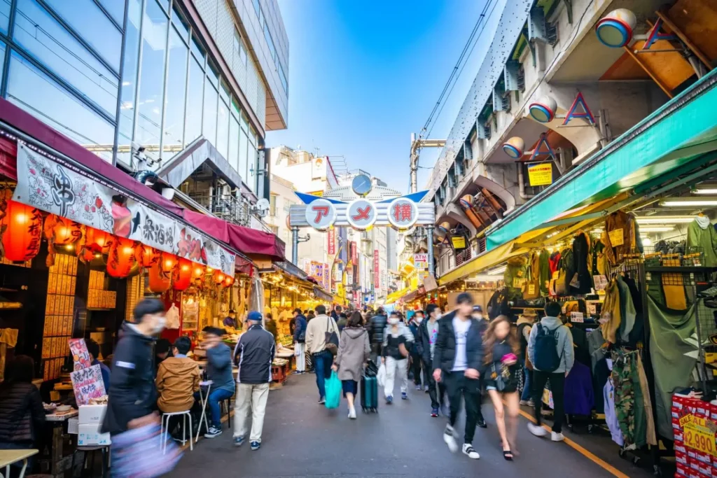 Ameyoko Shopping Street in Tokyo