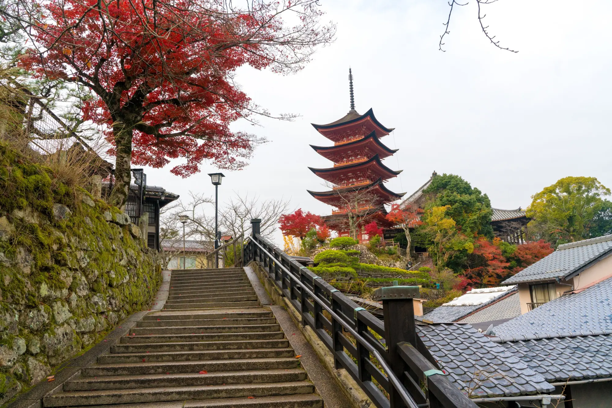 Five Story Pagoda at Itsukushima Shrine Miyajima