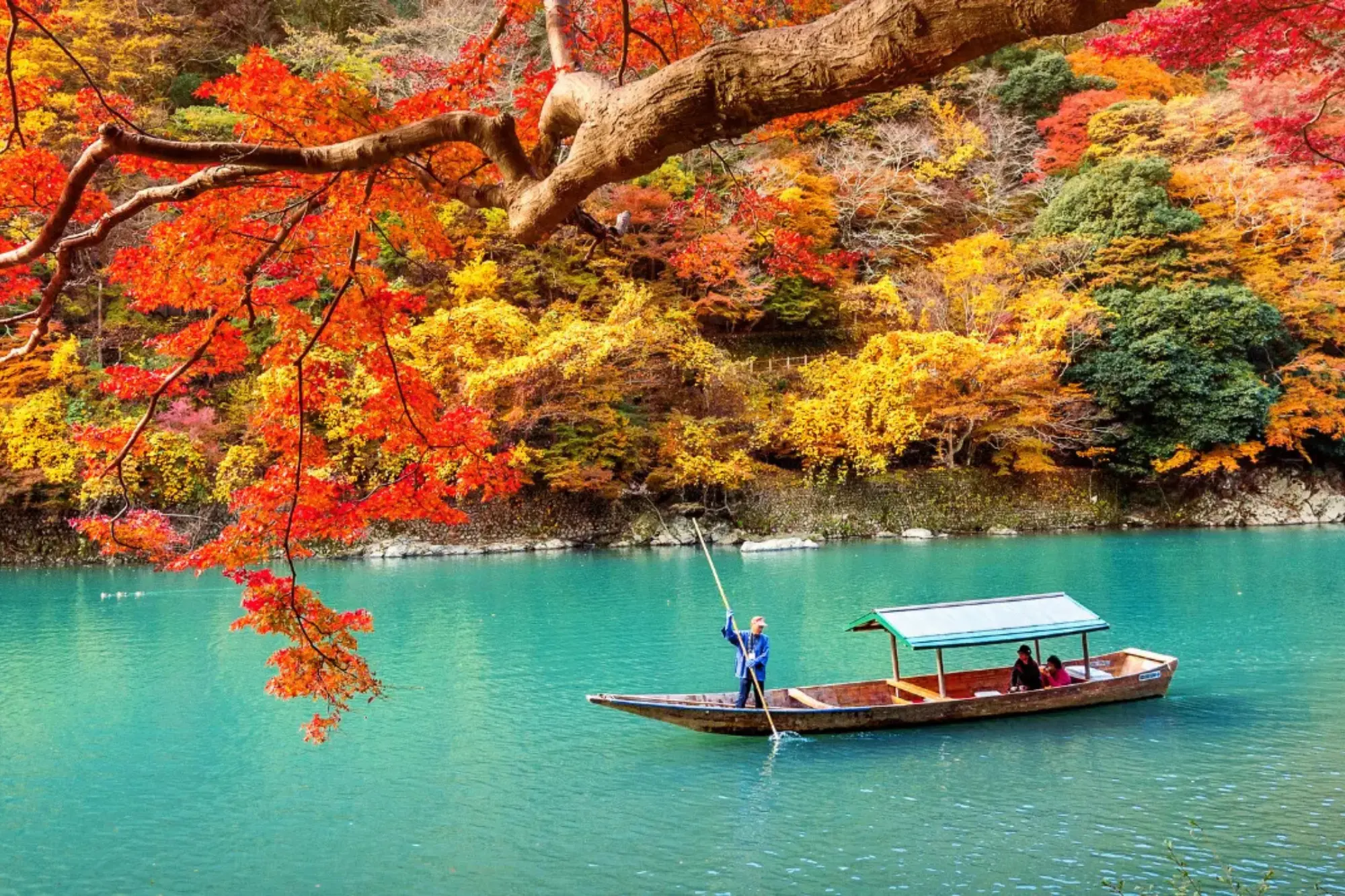 Reflections of autumn along Japan's rivers.