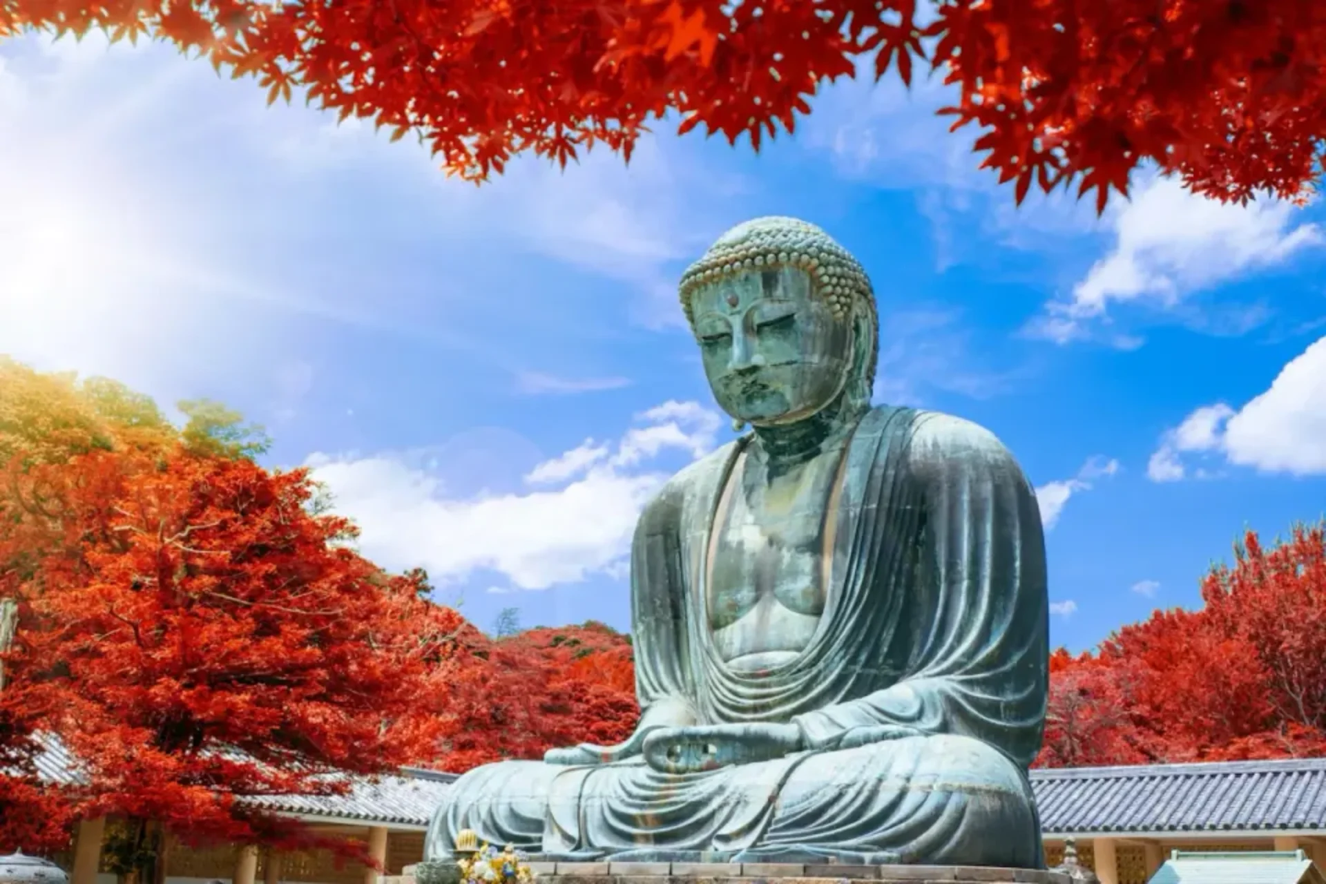 Kotoku-in Temple in autumn