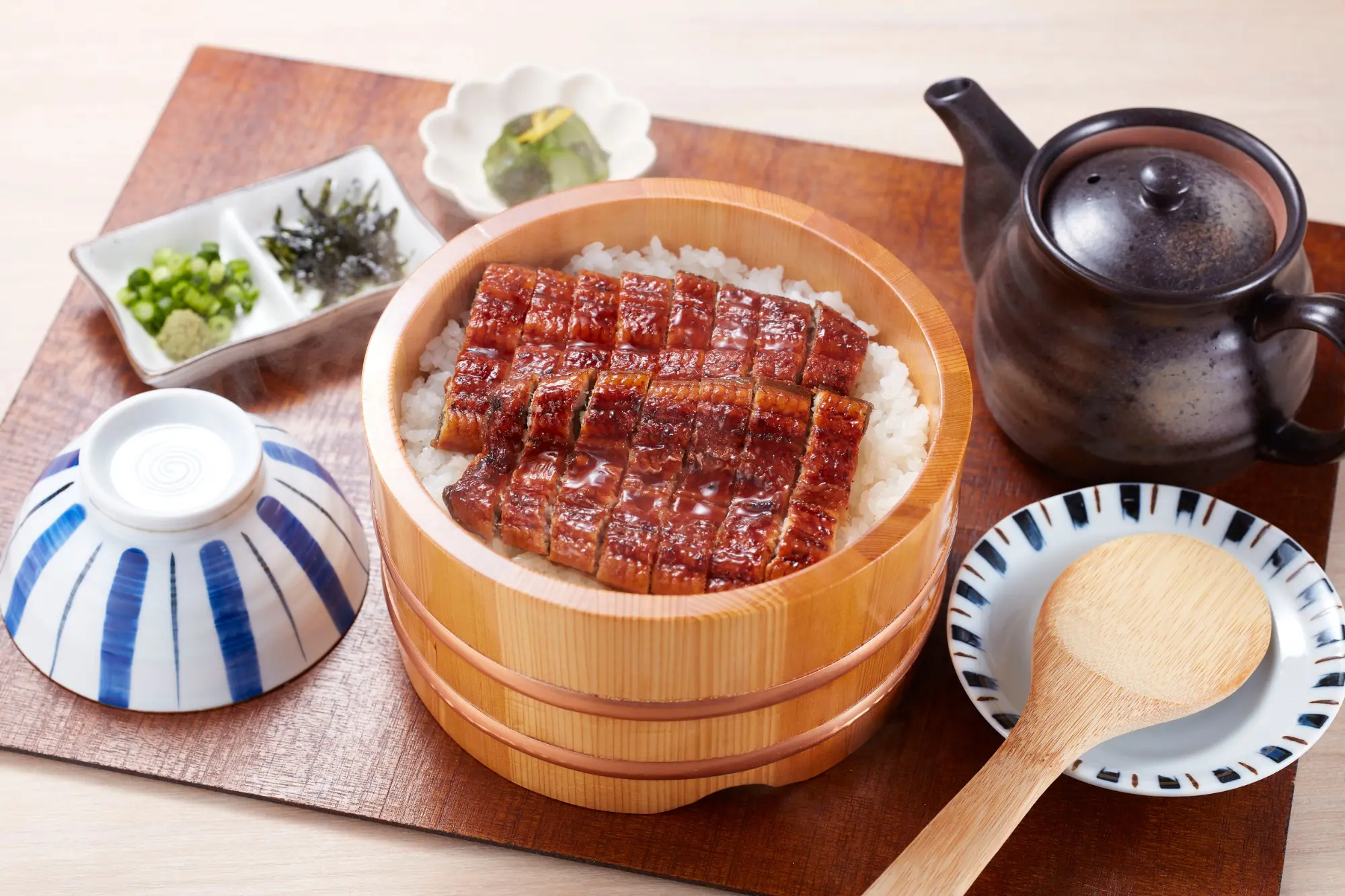 Unagi Donburi with Steamed Rice