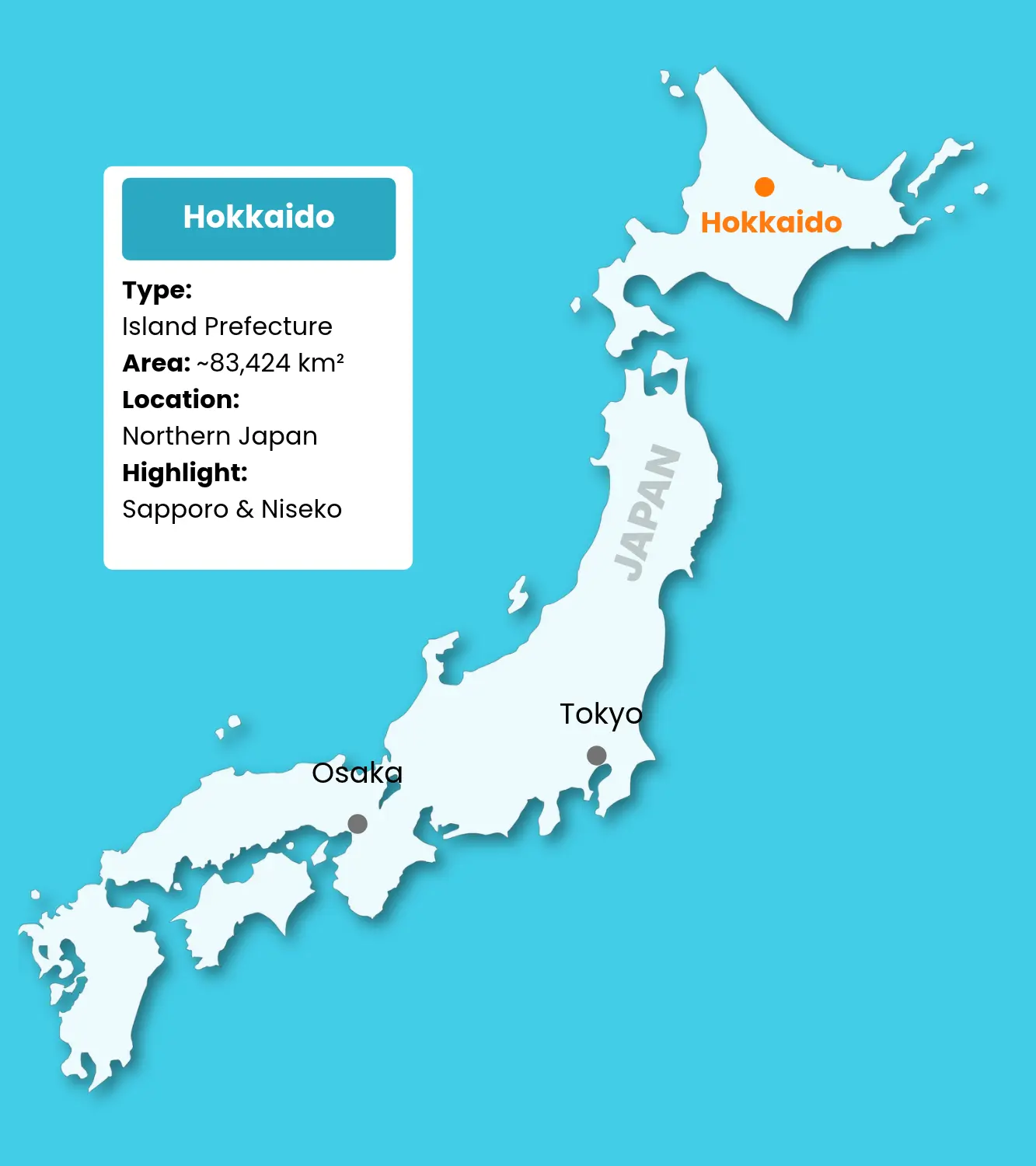 Hokkaido map