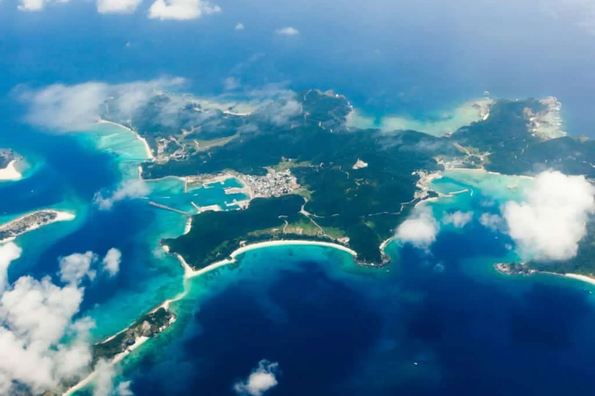 The tropical Okinawa islands