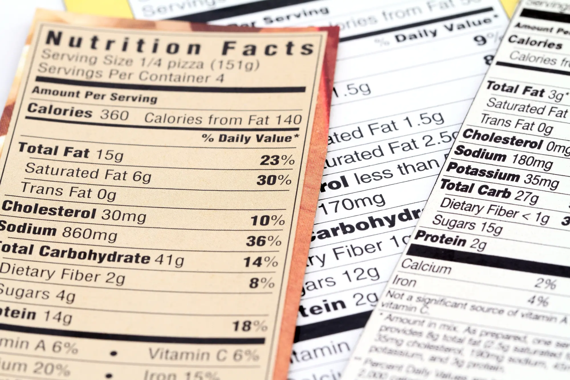 Checking food label