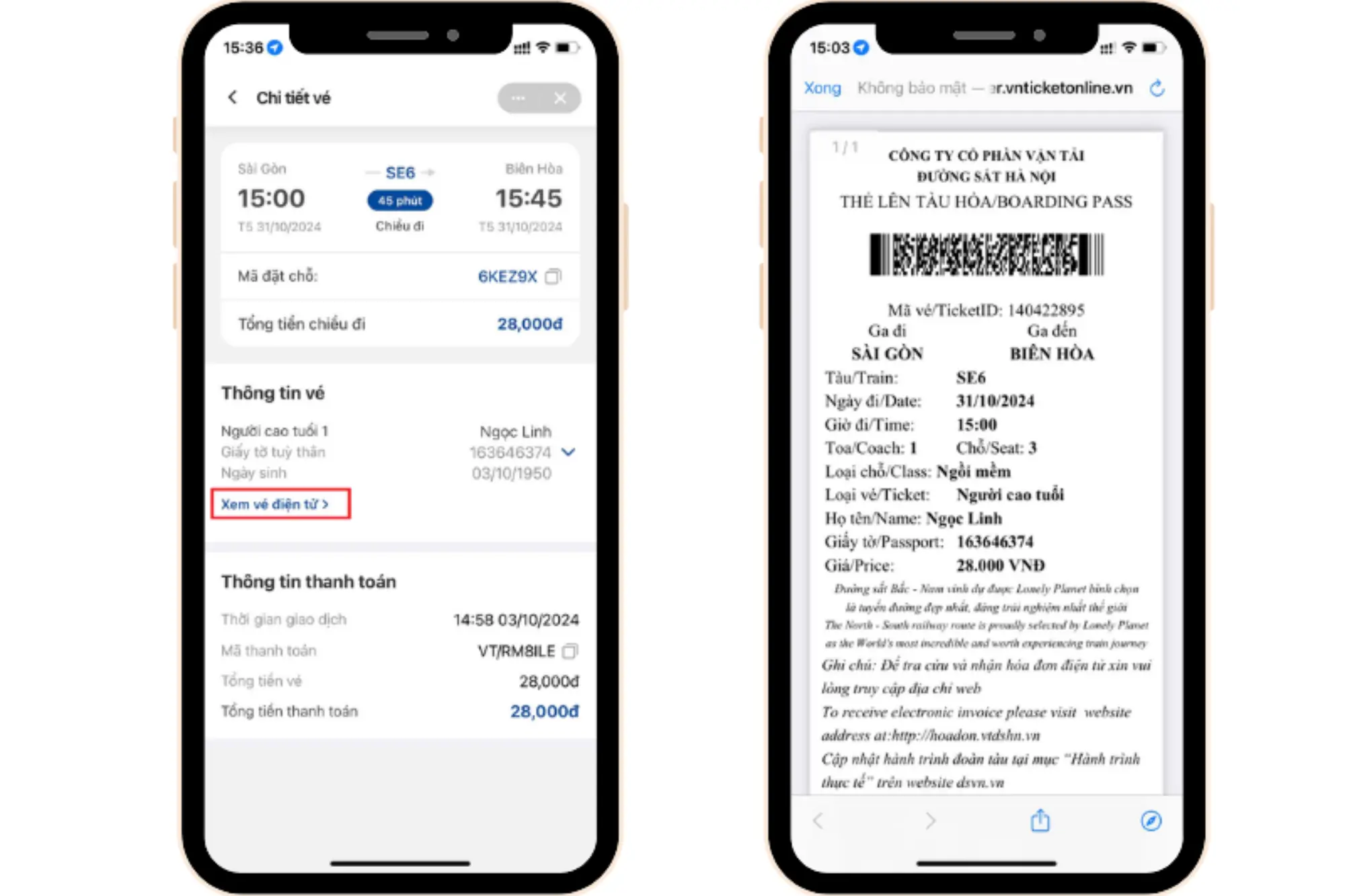 Vietnam train tickets