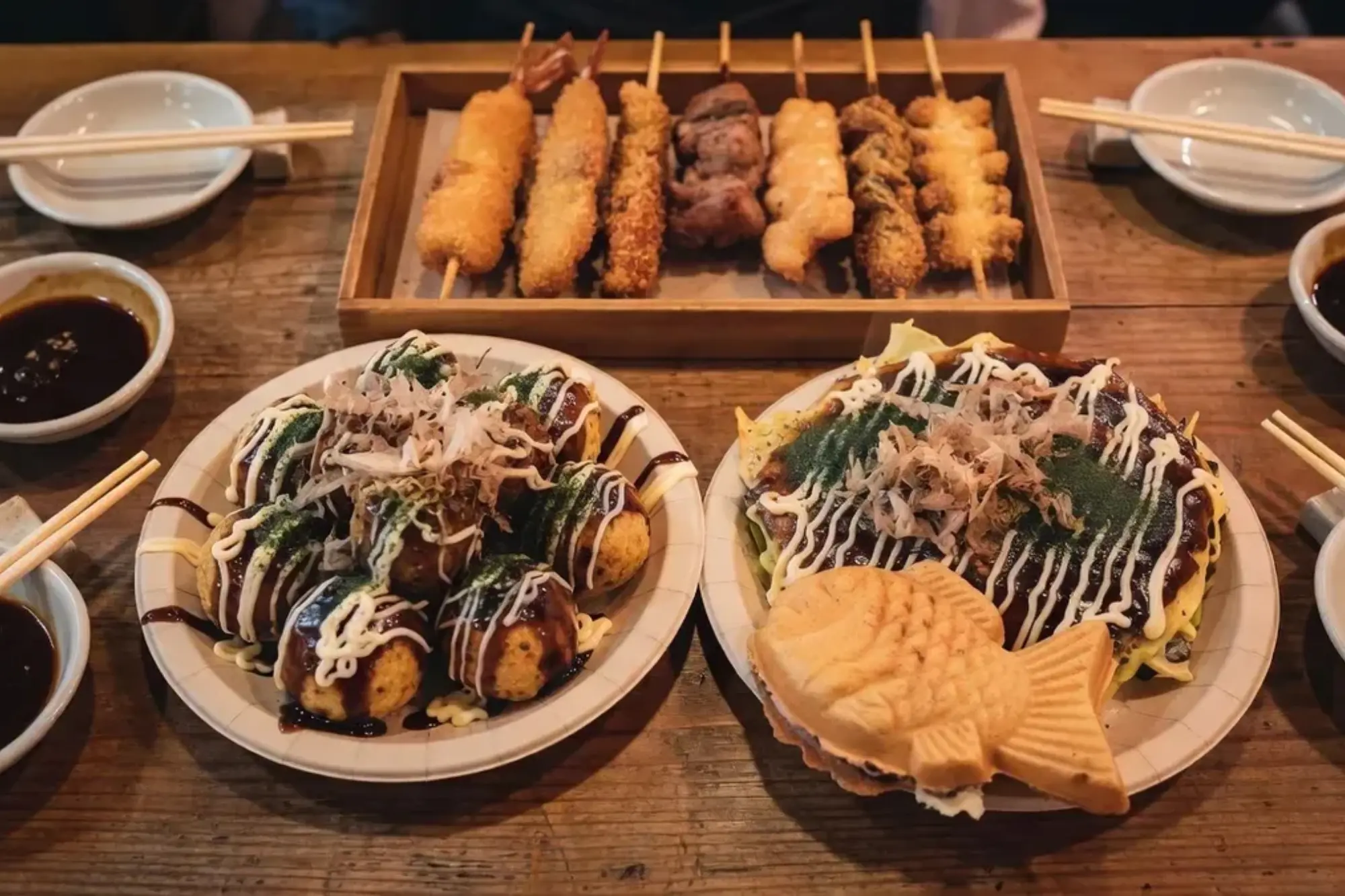 Japanese dishes in Osaka